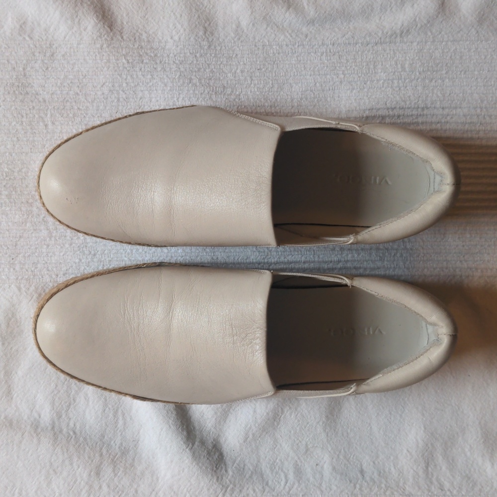 Beige/cream Vince espadrilles, size 8